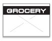 GX1812 White/Black Grocery Labels for a 18-6 Labeler - 1812-03375